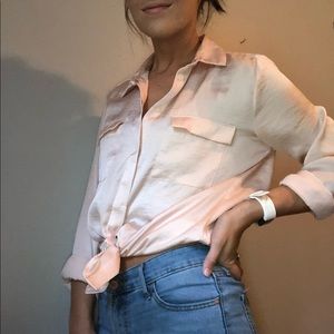 MEDIUM LOFT Flowy Blouse With Double Pockets